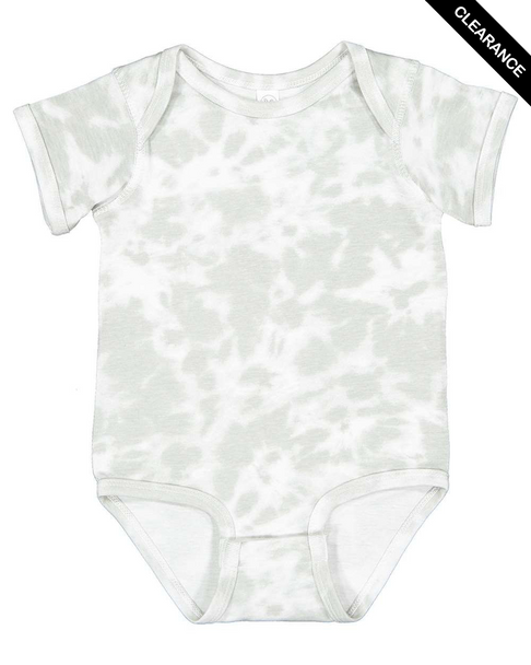 Clearance - Rabbit Skins 4424 Infant Fine Jersey Bodysuit | Haze Tie Dye