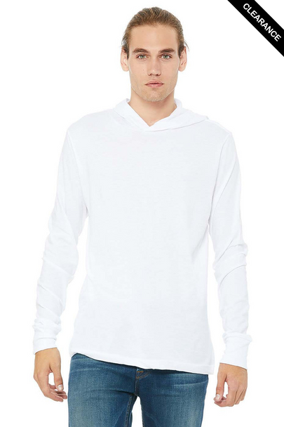 Clearance - Bella+Canvas 3512 Unisex Jersey Hoodie | White