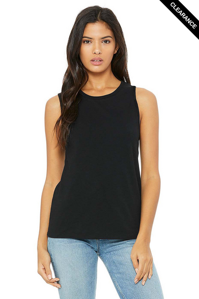 Clearance - Bella+Canvas 6003 Women's Jersey Muscle Tank | Black