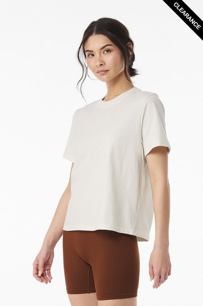 Clearance - BELLA + CANVAS 6110  Women's 6 oz Heavyweight Tee | Vintage White