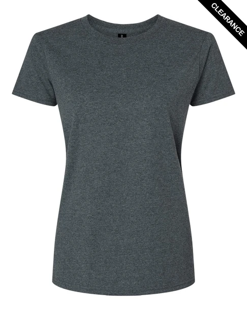 Clearance - Gildan 2000L Women’s  Ultra Cotton® T-Shirt | Dark Heather
