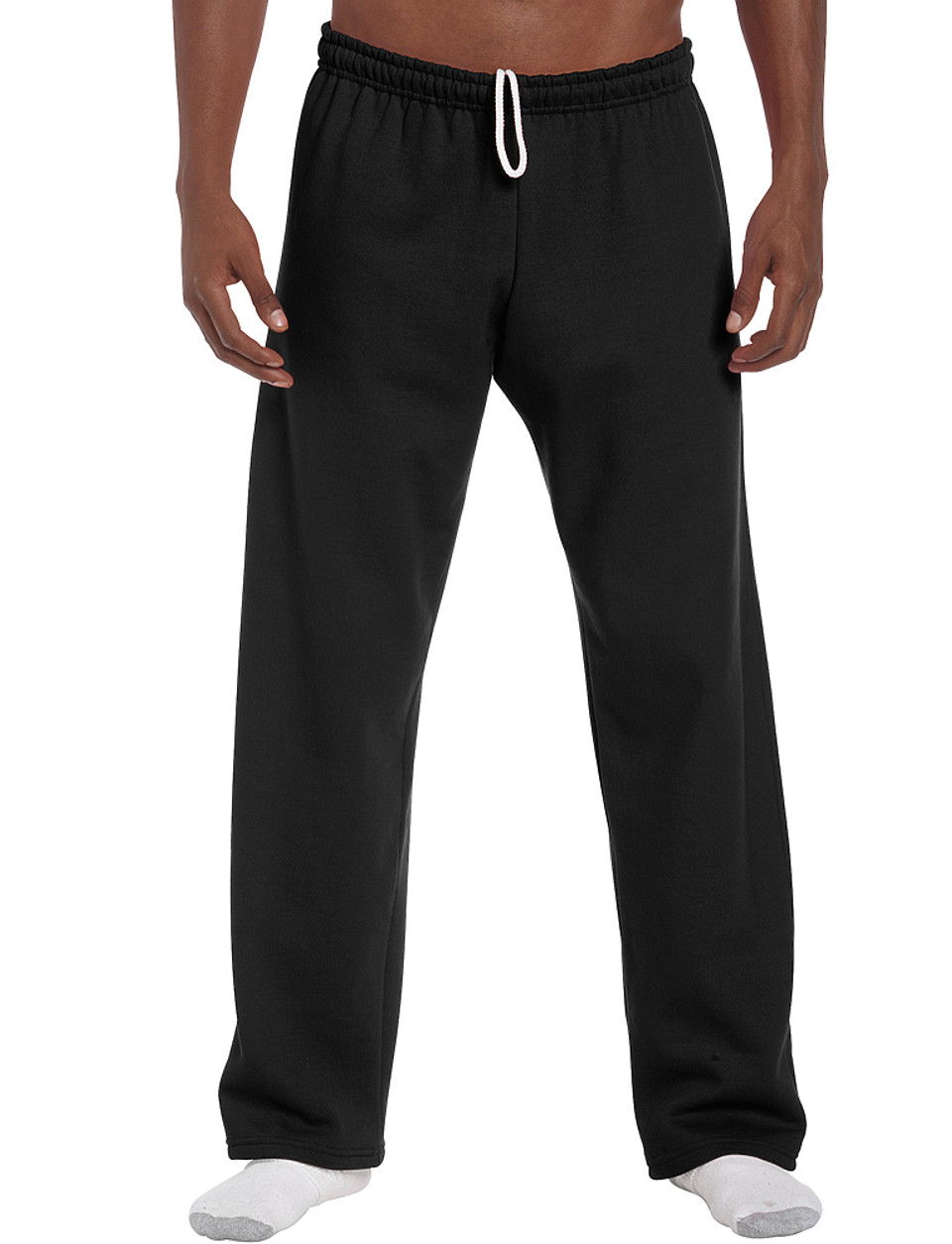Gildan 18400 No Pocket Open Bottom Sweatpants | T-Shirt.ca