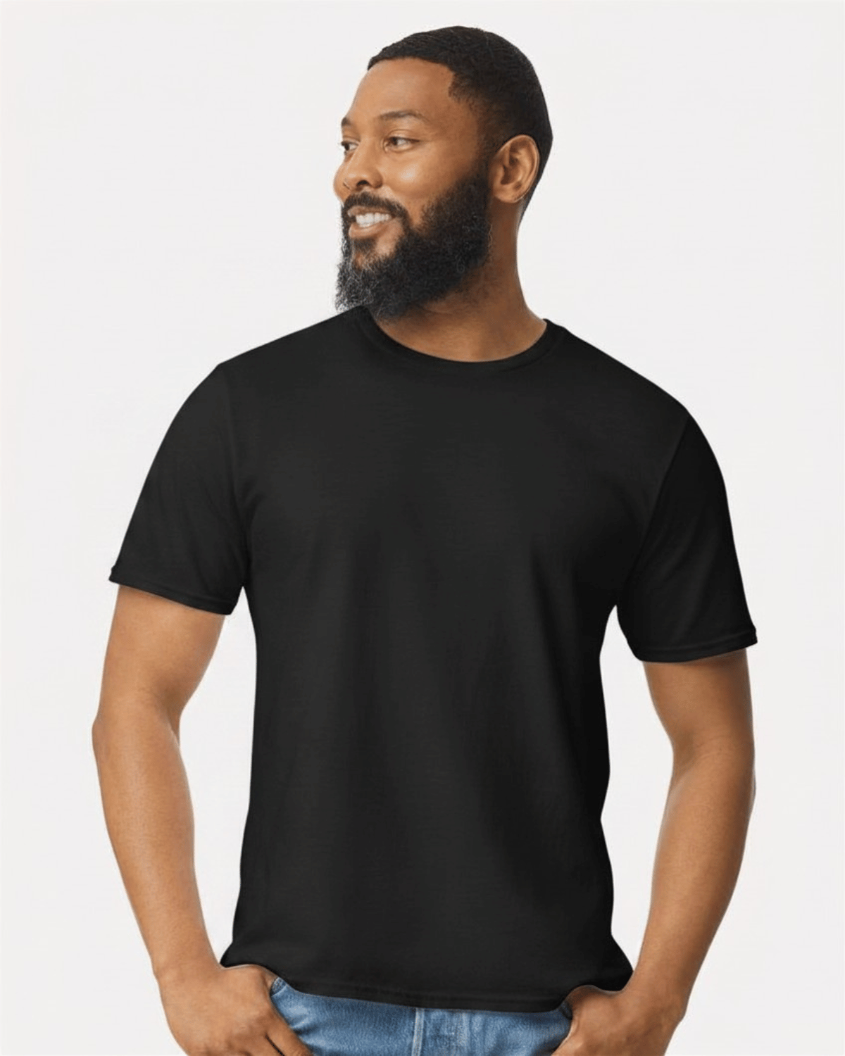 gildan 64000 softstyle tee in black