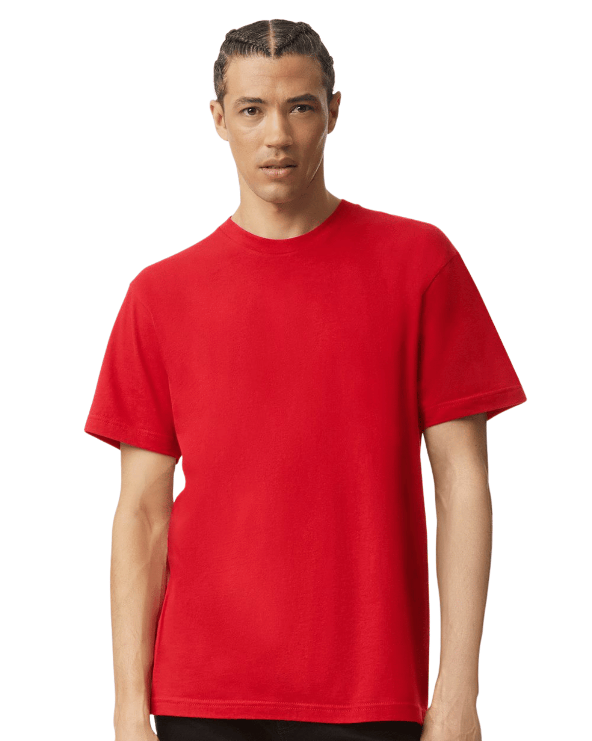 American Apparel 2001 Unisex Fine Jersey T-shirt in red