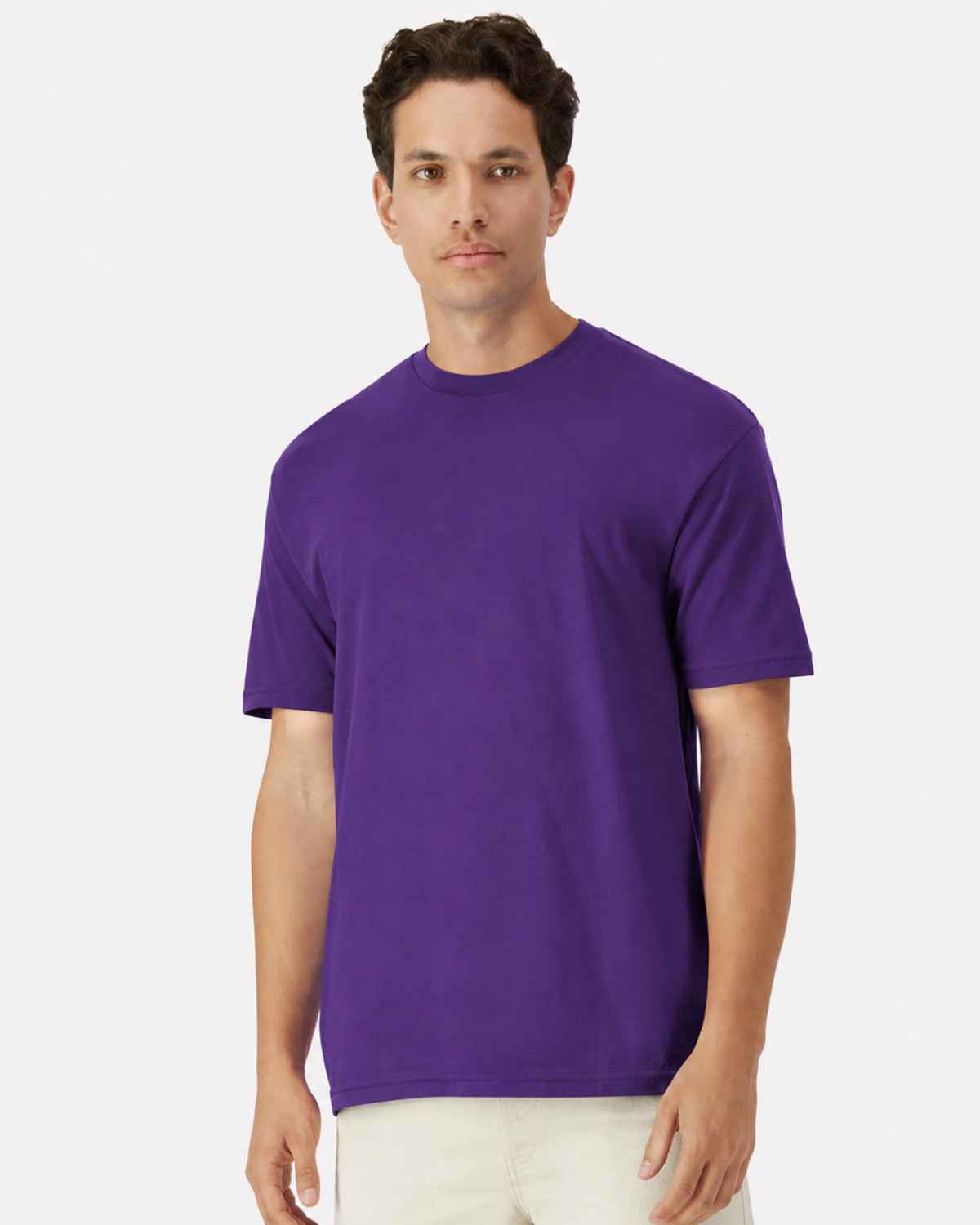 Gildan 3000 Light Cotton T-Shirt in purple