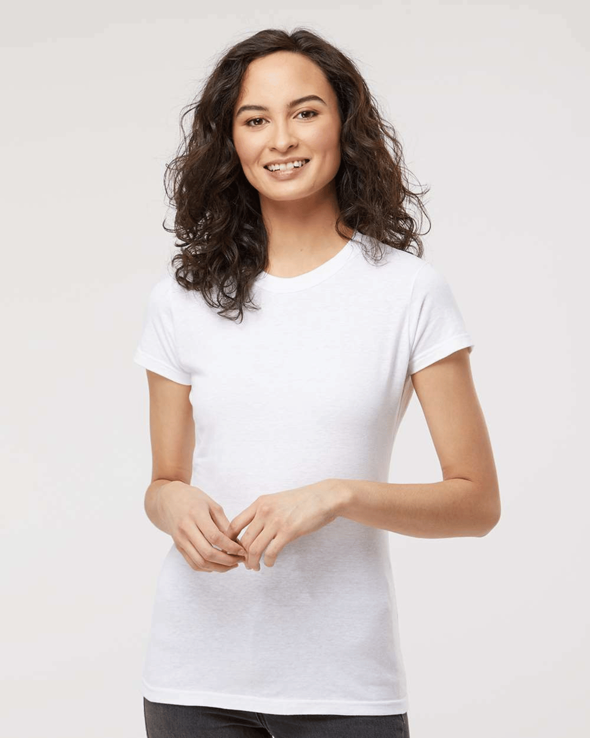 M&O 4513 Fine Jersey T-shirt in white | t-shirt.ca
