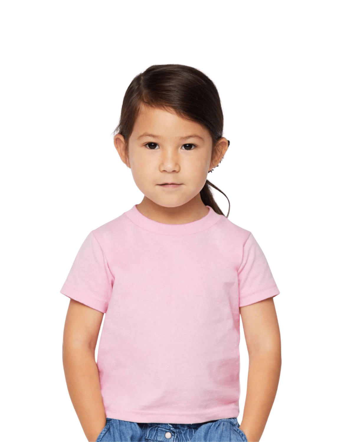 rabbit skins 3301t toddler cotton tee in pink