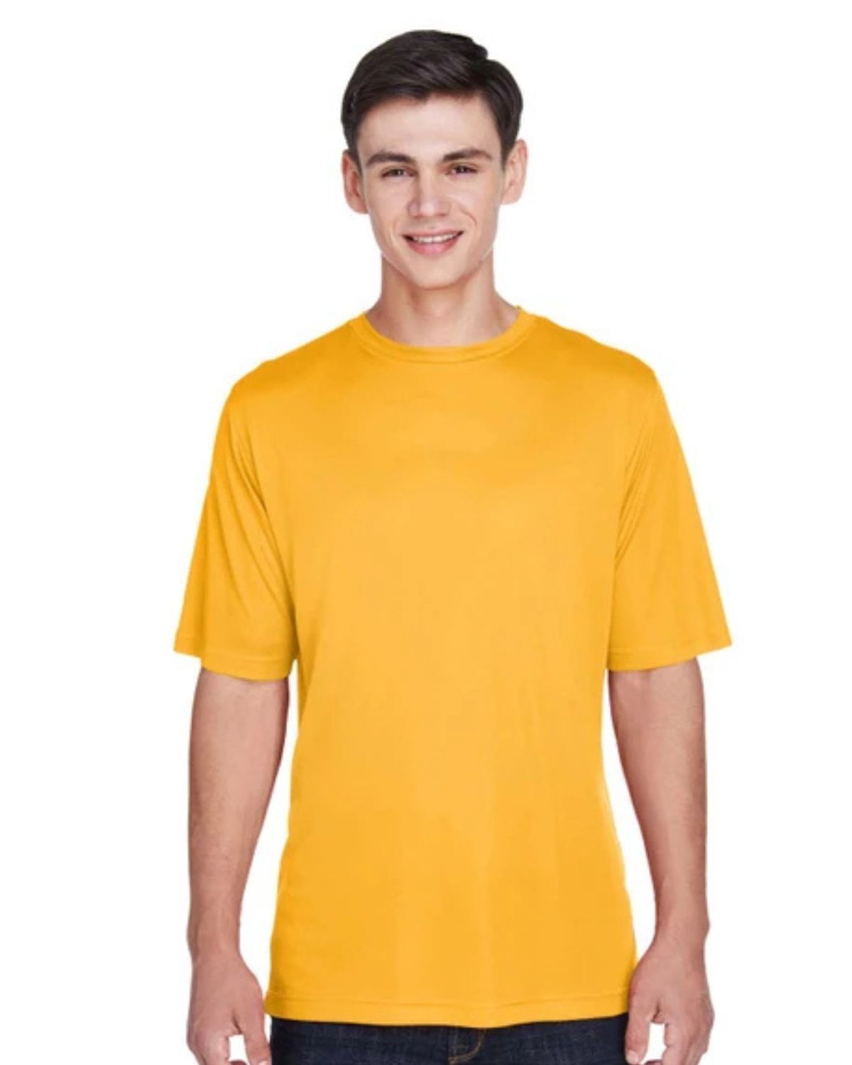 team 365 tt11 mens tee in sport athletic gold