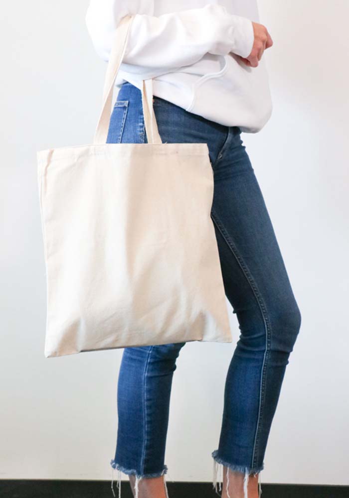 Q-Tees Q800 Canvas tote in Natural | T-shirt.ca