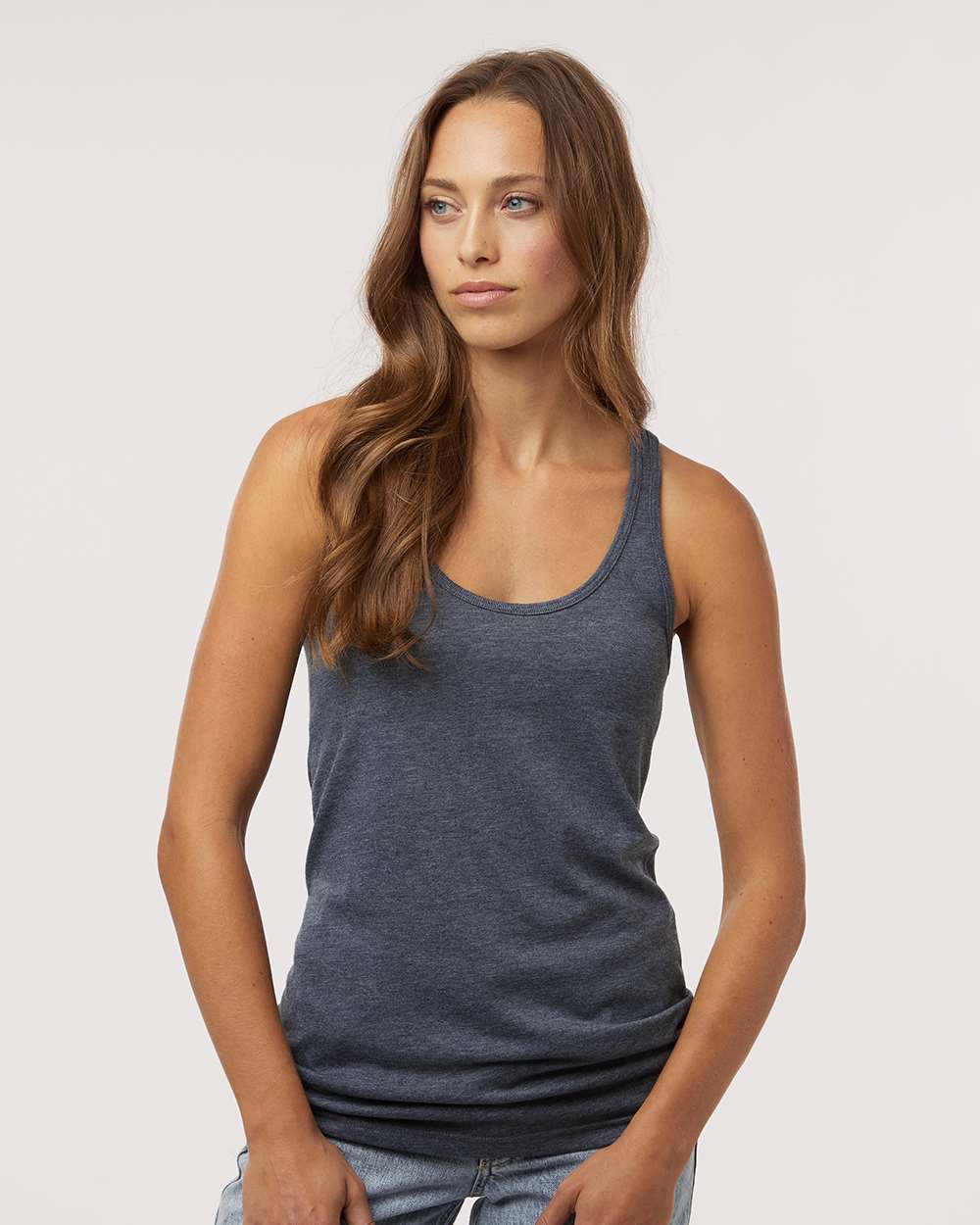 3590-HEATHER NAVY-XS