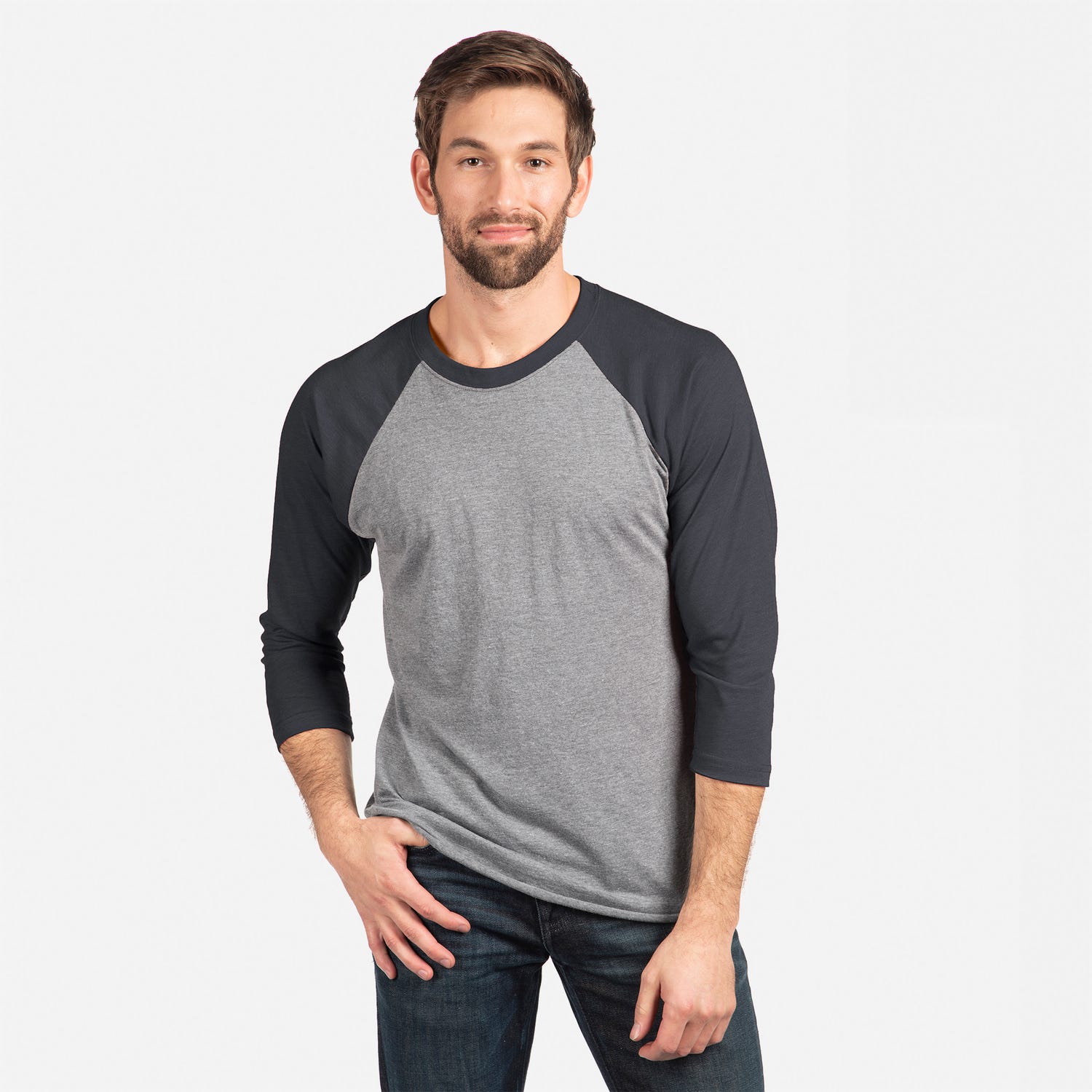 6051-VINTAGE NAVY/ PREMIUM HEATHER-XS