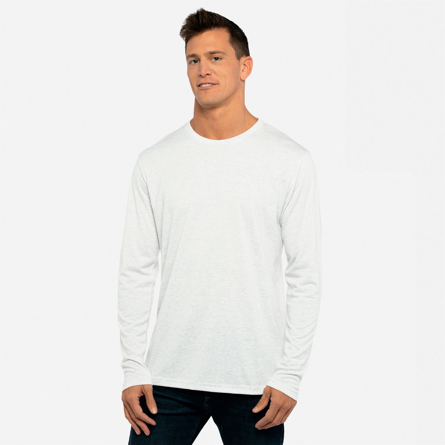 6071-HEATHER WHITE-XS