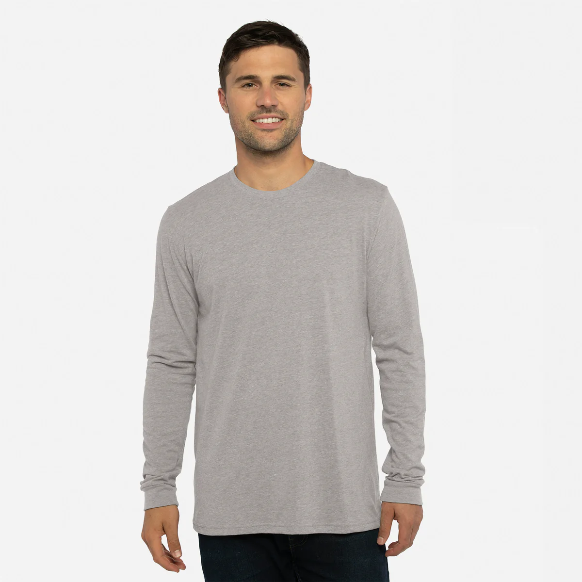6411-DARK HEATHER GREY-XS