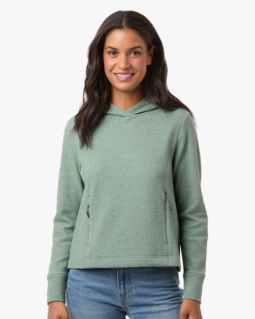 NE729W-SAGE GREEN HEATHER-XS
