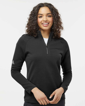 Adidas A589 Women's Spacer Quarter-Zip Pullover - T-shirt.ca
