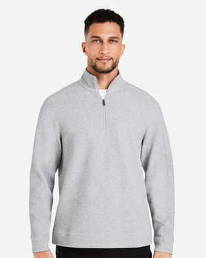North End NE725 Men's Spirit Textured Quarter-Zip Sweatshirt - T