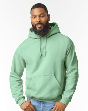 Men's Gym Cotton Fleece Hoodie Sweatshirt 500-Green