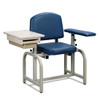 66020-S Clinton Industries Lab X series, blood draw chair with straight arm and drawer