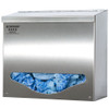 BK002-0300 Bowman Manufacturing Company, Inc. Bulk Dispenser, Single Bin, Holds Protective Apparel in Bulk, Single Compartment with Hinged Lid, Keyholes For Wall Mounting, Stainless Steel