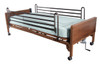 15004bv-pkg-t Drive Medical Semi Electric Hospital Bed with Full Rails and Therapeutic Support Mattress