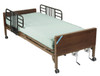 15003bv-pkg-1 Drive Medical Multi Height Manual Hospital Bed with Half Rails and Innerspring Mattress
