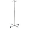 13029 Drive Medical Economy Removable Top I. V. Pole, 2 Hook Top, Chrome