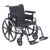 pla420fbfaarad-sf Drive Medical Viper Plus GT Wheelchair with Flip Back Removable Adjustable Full Arms, Swing away Footrests, 20" Seat