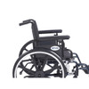 pla420fbfaarad-sf Drive Medical Viper Plus GT Wheelchair with Flip Back Removable Adjustable Full Arms, Swing away Footrests, 20" Seat