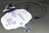 AS32600 Amsino International, Inc. Drainage Bag, 2000mL, Low Profile, Anti-Reflux Chamber, Pre-Pierced Needle-Free Sampling Port (Luer Slip or Blunt Cannula Compatible), Single Hook & Rope Hanger, T-Tap Drain Port, Sterile Fluid Pathway, 20/cs