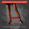 969202 Performance Health Thera-Band Professional Resistance Band Loop, 12", Red