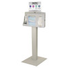 BD102-0012 Bowman Manufacturing Company, Inc. Respiratory Hygiene Bundle Station 102, Includes: Respiratory Hygiene Station RS001-0512, Kiosk Stand KS010-0412, and Sign Holder MP-075