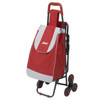 607r Drive Medical Deluxe Rolling Shopping Cart with Seat, Red