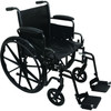 7101564 Performance Health Probasics K2 Standard Hemi Wheelchair, 18'' x 16'' W/ Legrests