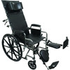 7101579 Performance Health Probasics Reclining Wheelchair, 20'' x 17'' W/ Legrests