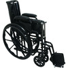 7101601 Performance Health Probasics K1 Standard Wheelchair, 20'' x 16'' W/ Legrests