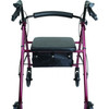 7101613 Performance Health Probasics Standard Rollator- Burgundy