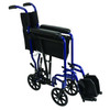 7101636 Performance Health Probasics Aluminum Transport Chair Blue