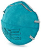 3M 1860 Teal Polyester Cup Style Disposable N95 Particulate Filter Respirator & Surgical Mask, Regular - 20/Box, 6 boxes/case