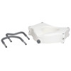 10360-3 Dynarex Raised Toilet Seat with Arms, White, 1pc/bx,3box/cs