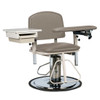 6320 Clinton Industries H Series, padded hydraulic chair w/ drawer