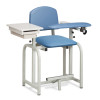 66022 Clinton Industries Lab X series, extra tall padded chair w/drawer