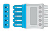 LGA3-90P0 Cables and Sensors Criticare Compatible ECG Leadwire, Each