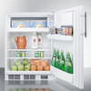 BKRF661BIADA Accucold Built-in Undercounter Ada Compliant Break Room Refrigerator-freezer In White With Nist Calibrated Thermometer And Alarm, Each