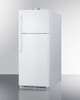 BKRF18W Accucold 18 Cu.Ft. Break Room Refrigerator-freezer In White With Nist Calibrated Alarm/Thermometers, Each