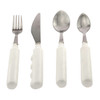 61-0043 Fabrication Enterprises, Inc. Utensil, comfort grip, 3 oz. Soup spoon