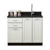 15-4585 Fabrication Enterprises, Inc. Fashion Finish Base Cabinet, 3 Doors, 2 Drawers, 42"