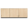 15-4599 Fabrication Enterprises, Inc. Fashion Finish Wall Cabinet, 3 Doors, 72" x 12" x 24"