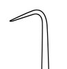MH21-90 Integra Miltex Cottle Skin Hook,5-3/8,Shallow Curve,Sm,3.6mm Deep, Each