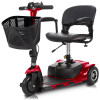 MOB1025RED Vive Health 3 Wheel Mobility Scooter, 12.4 M Range, 265 Lb Capacity, Red