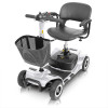 MOB1027SLV Vive Health 4 Wheel Mobility Scooter 4 Wheel Mobility Scooter, Long Range, 265Lb Capacity, Silver